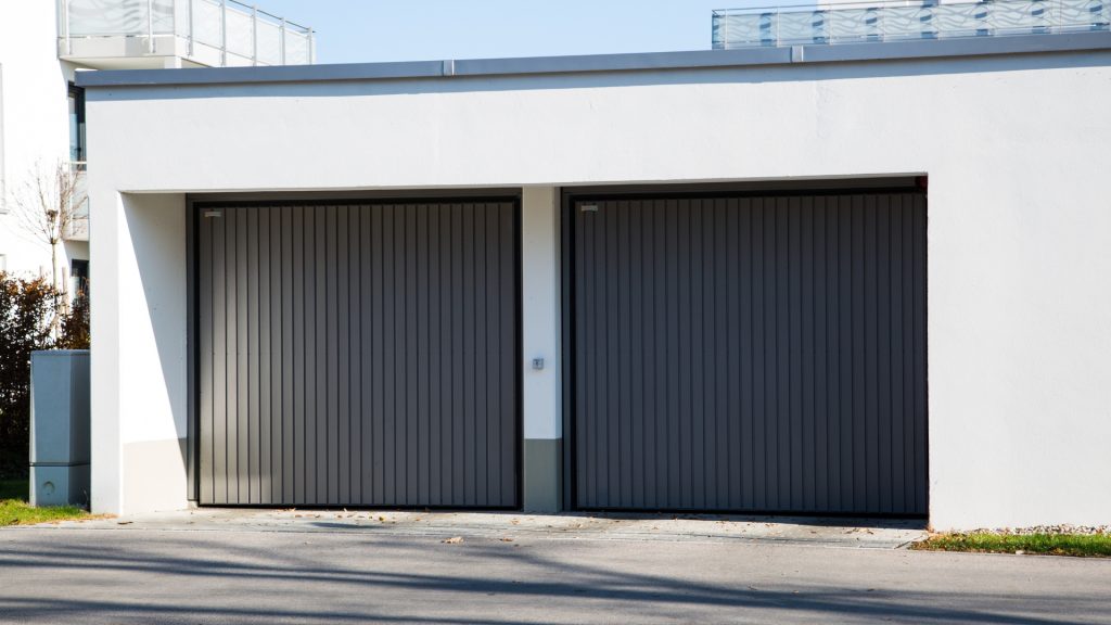 Well-maintained tilt-up garage doors