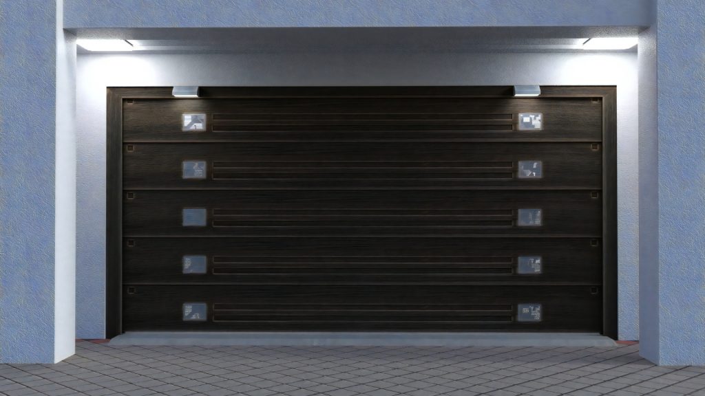 A brand new garage door 