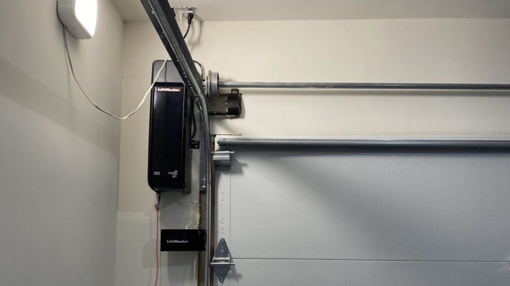 A LiftMaster jackshaft garage door opener