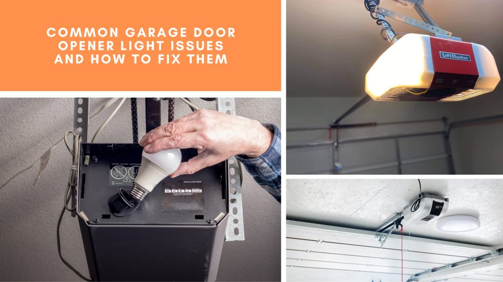 Guide to fixing garage door opener light problems, including changing bulbs and checking units.