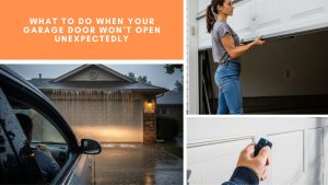 Troubleshooting a garage door that won’t open unexpectedly