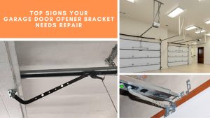 Visual guide to identifying garage door opener bracket issues that require repair