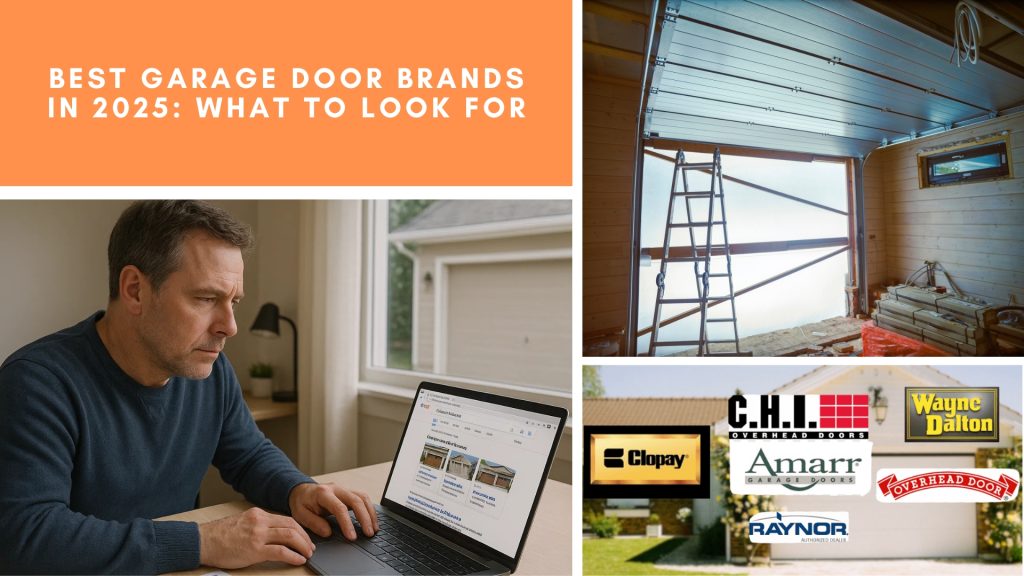 Homeowners' guide to the best garage door brands in 2025, featuring popular companies