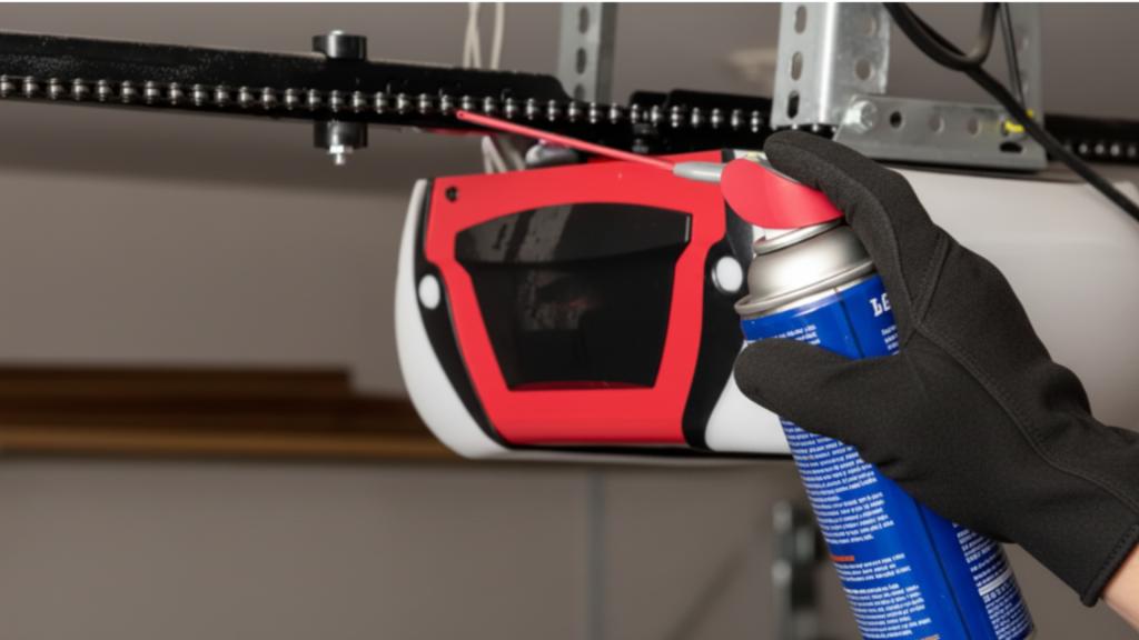 Lubricating the garage door opener in Omaha