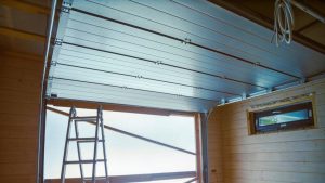 An new garage door installation in Omaha